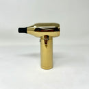 CROSSGUN - Mini aspirador eléctrico inalámbrico con potente chorro de aire turbo, color dorado, con accesorio de aspiradora integrado