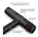 SECADOR DE PELO COSMIC PROFESIONAL S|C DE ESTILOCRAFT CON MOTOR DIGITAL SIN ESCOBILLAS Y TECNOLOGÍA INFRARROJA ULTRALIGERA