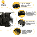 THE ROYALTY GUARD : 3 IN 1 ADJUSTABLE CLIPPER GUARD (1.5MM, 3MM, 4.8MM) = (1/2, 1, 1-1/2)