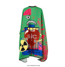 GAMMA+ X STYLECRAFT RADIOACTIVE BARBER & STYLIST CAPE – Green - SC312G
