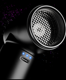 CROSSGUN - Miniaspirador eléctrico inalámbrico con potente chorro de aire turbo, color negro, con accesorio de aspiradora integrado