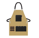 Delantal de barbero de la serie Signature de Blackice Professional, color tostado estilo hipster BVE011TAN