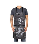 DELANTAL DE BARBERO GAMMA+ X STYLECRAFT – CAMUFLAJE NEGRO