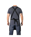 DELANTAL DE BARBERO GAMMA+ X STYLECRAFT – CAMUFLAJE NEGRO