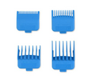 GAMMA+ DUB MAGNETIC TIGHT CLIPPER GUARDS 4-PACK CYAN BLUE - GPTGB