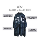 CAPAS DE BARBERO Y ESTILISTA CON CAMUFLAJE NEGRO GAMMA+ Y STYLECRAFT SC324B