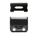 StyleCraft REPLACEMENT ECHO FIXED BLACK DIAMOND CARBON DLC HAIR CLIPPER BLADE WITH SHALLOW TOOTH 2.0 CUTTER SET SC544B