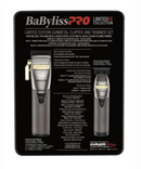 BaBylissPRO LimitedFX Collection Gunmetal Clipper & Trimmer Combo FXHOLPK2GMG