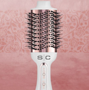 Secador de pelo iónico 2 en 1 StyleCraft S|C Hot Body Blowout Brush – Blanco/oro rosa