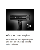 Secador de pelo con tecnología iónica Gamma+ Xcell, color negro