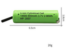 Andis battery for Slimline li cordless +14500 800mah 3.7v 2.96wh-hp 2007