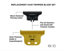 StyleCraft S|C CLASSIC Gold X-Pro Fixed Trimmer Blade with DLC Deep Tooth Cutter - SC529GB