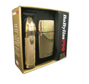 BaBylissPRO GoldFx Collection combo FXHOLPK2GN – The Classic Holiday Combo With Black DLC Blade on the Trimmer and Black Foil on the Shaver