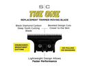 Cuchilla para recortadora de dientes profundos SC532B de StyleCraft S|C The One Moving Black Diamond Carbon DLC