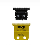 Cuchilla de corte de titanio dorado StyleCraft S|C Fixed X-Pro Precision con DLC de carbono Black Diamond Juego de cortadores de dientes profundos The One Precision: “X-pro precision, el juego de cortadores único” SC523GB