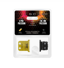 Cuchilla de corte de titanio dorado StyleCraft S|C Fixed X-Pro Precision con DLC de carbono Black Diamond Juego de cortadores de dientes profundos The One Precision: “X-pro precision, el juego de cortadores único” SC523GB