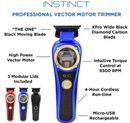 StyleCraft S|C Instinct professional Vector Motor Cordless Trimmer With Torque Control - SC407M