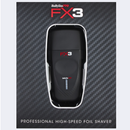 Afeitadora de doble lámina inalámbrica BaByliss PRO Black FX3 FXX3SB