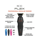 StyleCraft S|C PROFESSIONAL MODULAR SUPER-TORQUE MOTOR FLEX CORDLESS HAIR TRIMMER - SC406M