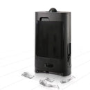 Soporte para peluquería y salón de peluquería con aspiradora, color negro