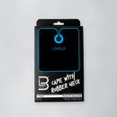 L3VEL3™ PROFESSIONAL RUBBER NECK CUTTING CAPE – Black / Blue Trim