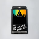 L3VEL3™ PROFESSIONAL RUBBER NECK CUTTING CAPE – Black / Colorful Drip