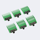 BaBylissPRO® X Tomb45 Precision Clipper Guards (Green)-FXPCG2