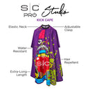 GAMMA+ X STYLECRAFT RADIOACTIVE BARBER & STYLIST CAPE – Purple SC350B