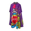 GAMMA+ X STYLECRAFT RADIOACTIVE BARBER & STYLIST CAPE – Purple SC350B