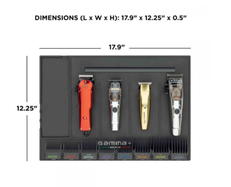 Gamma+ Barber Magnetic Station Mat & Organizer