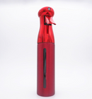 Botella de pulverización continua cromada roja de 300 ml