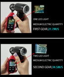 CROSSGUN - Miniaspirador eléctrico inalámbrico con potente chorro de aire turbo, color negro, con accesorio de aspiradora integrado 