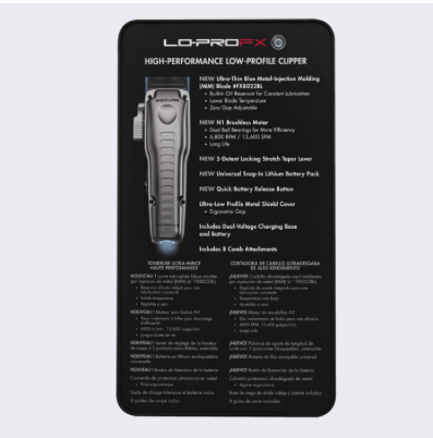 BABYLISSPRO FXONE LO-PROFX HIGH PERFORMANCE CORDLESS CLIPPER FX82