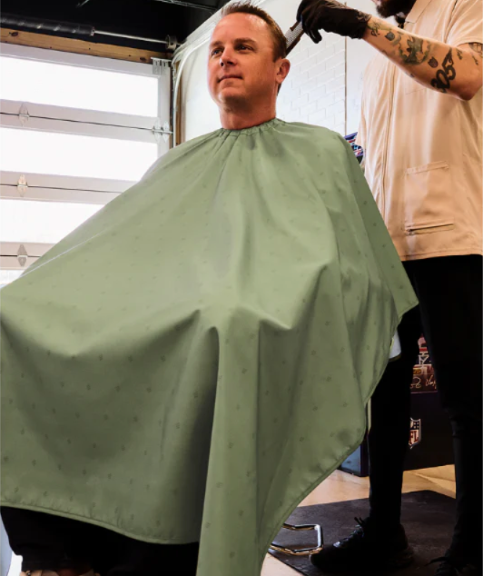 Barber Strong barber Cape – Shield Army Green