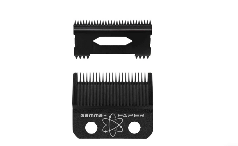 Gamma Replacement DLC Fixed Faper Clipper Blade with Moving Slim Tooth Cutter Set