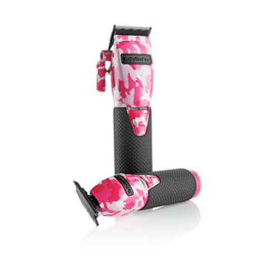 BABYLISSPRO LIMITEDFX COLLECTION EDITION PINK CAMO METAL LITHIUM CLIPPER AND TRIMMER COMBO