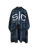 CAPAS DE BARBERO Y ESTILISTA CON CAMUFLAJE NEGRO GAMMA+ Y STYLECRAFT SC324B 