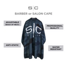 CAPAS DE BARBERO Y ESTILISTA CON CAMUFLAJE NEGRO GAMMA+ Y STYLECRAFT SC324B 
