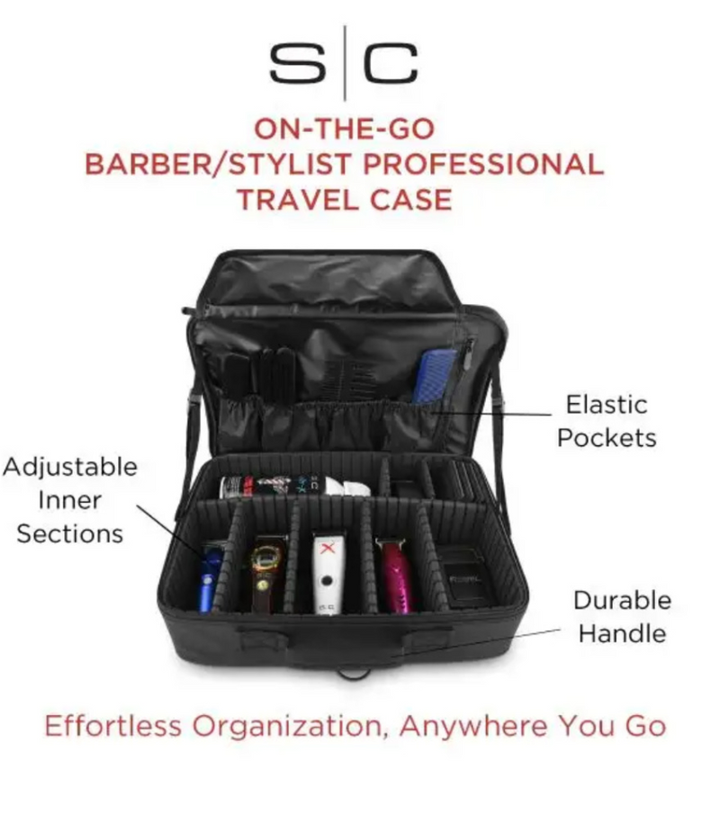 STYLECRAFT ON THE GO BARBER/STYLIST MIRROR CASE BAG SC328B