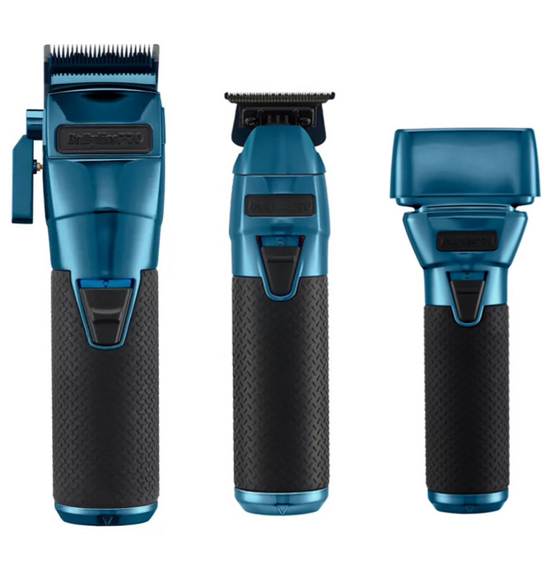 Babylisspro 3pc BlueFXONE Combo by PBC – FXONE Clipper FX899BL, FXONE Trimmer FX799BL , FXONE Shaver FX79FSBL