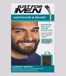 Bigote y barba Just For Men: marrón oscuro