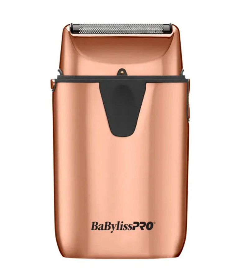 BaBylissPRO UV Disinfecting Rose Gold Single Foil Shaver - Kills 99.9% Of Bacteria - FXLFS1RG