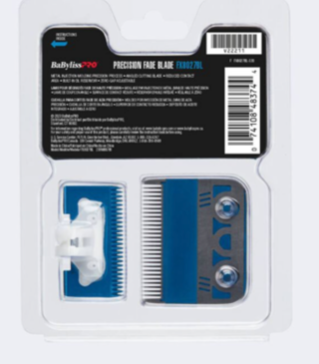 BABYLISSPRO BLUE TITANIUM METAL-INJECTION MOLDED PRECISION FINE DETAILING BLADE 27 TEETH -FX8027BL