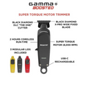 Gamma+ Professional Boosted Cordless Hair Trimmer with Super Torque Motor  – GP402M
