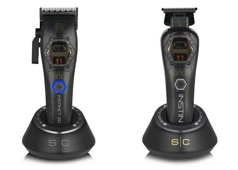 StyleCraft S|C Instinct Metal Edition Vector Motor Cordless Clipper & Trimmer Combo – With Torque Control