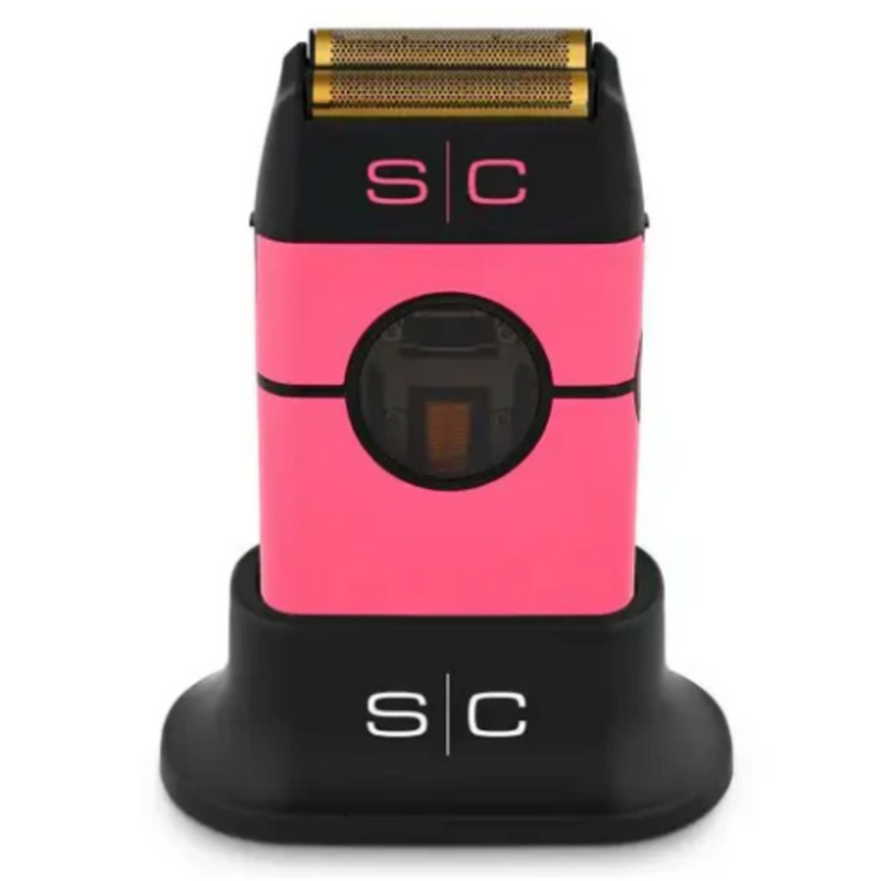 StyleCraft Instinct Metal Double Foil Shaver w/ IN2 Vector Motor & Intuitive Torque Control – Pink