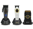 StyleCraft S|C 3PC Combo By PBCS Instinct Metal Edition Vector Motor Cordless Clipper, Trimmer & Shaver – With Torque Control