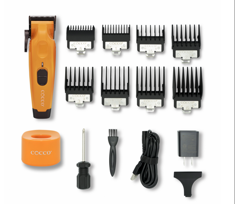 Cocco Hyper Veloce Professional Brushless High Torque Cordless Clipper - Orange