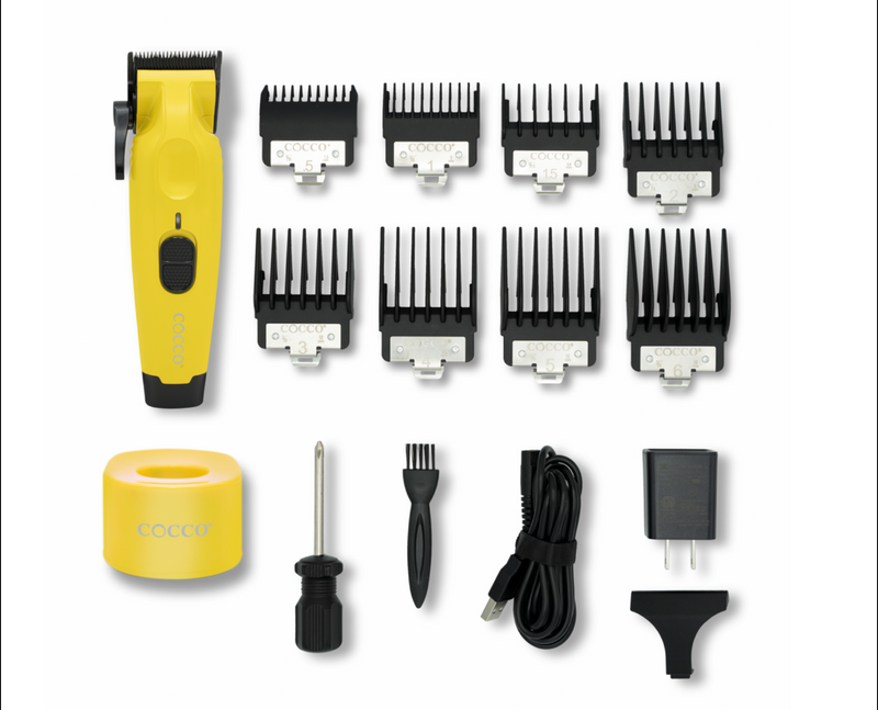 Cocco Hyper Veloce Professional Brushless High Torque Cordless Clipper - Yellow