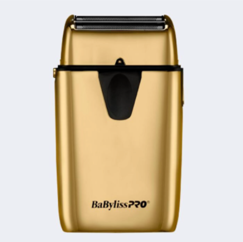 BaBylissPRO UV-Disinfecting Gold Double-Foil Shaver- kills 99.9% of bacteria – FXLFS2G